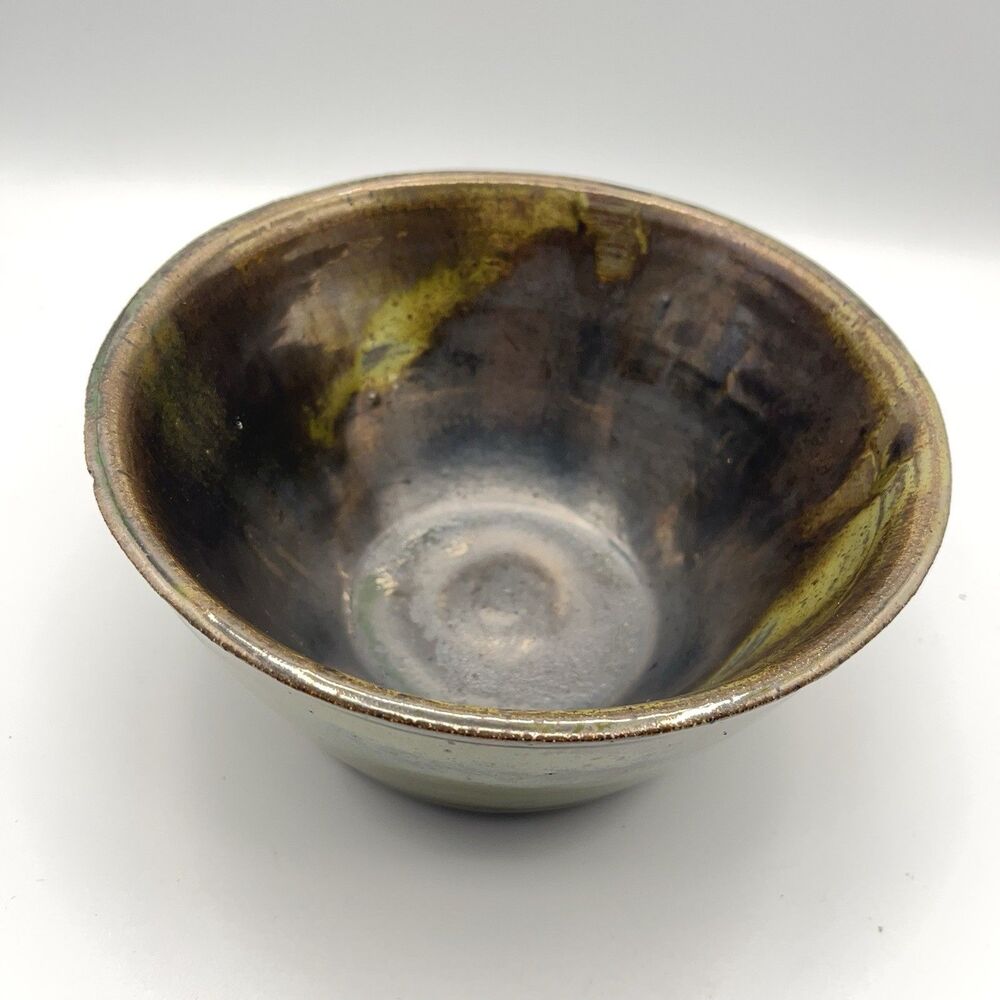 Studio Art Ceramic Bowl With Metallic Finish - Picture 3 of 14